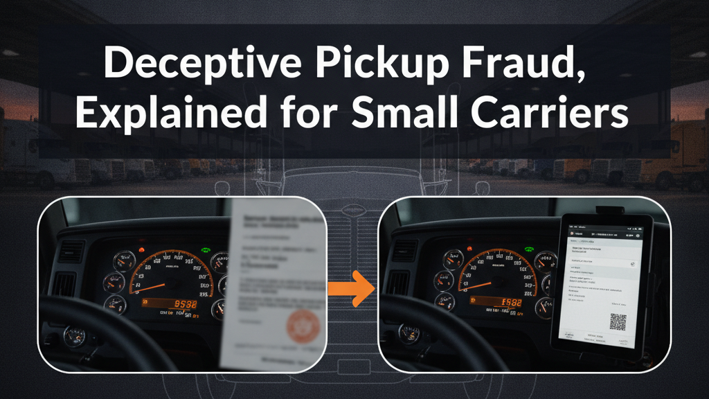 Thumbnail for: Deceptive Pickup Fraud, Explained for Small Carriers