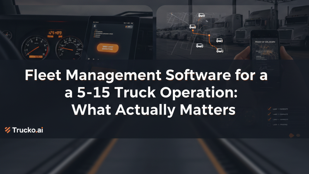 Thumbnail for: Fleet Management Software for a 5-15 Truck Operation: What Actually Matters